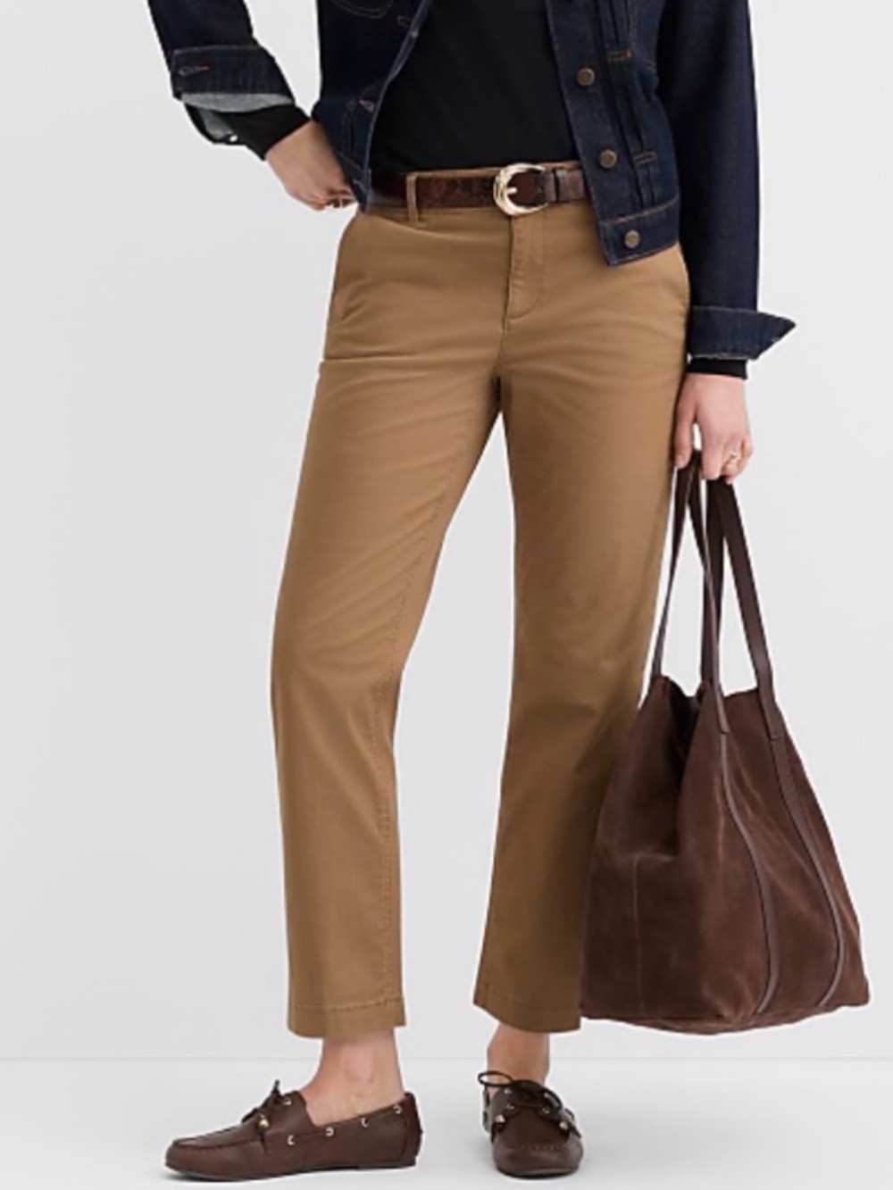 Loft Women's Monroe Slim Chino Pants in Truffle/Tan